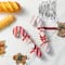 Glitzhome® 12PK 1.25"D x 10"H Candy Cane Christmas Party Crackers with Gift Contents